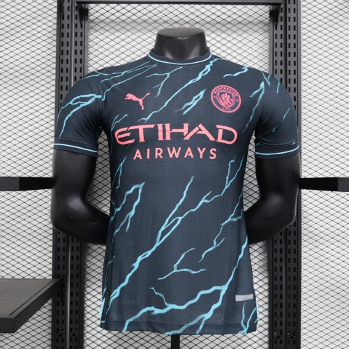 Player Version 2023-2024 Manchester City Third Away Football Shirt Man City Soccer Jersey