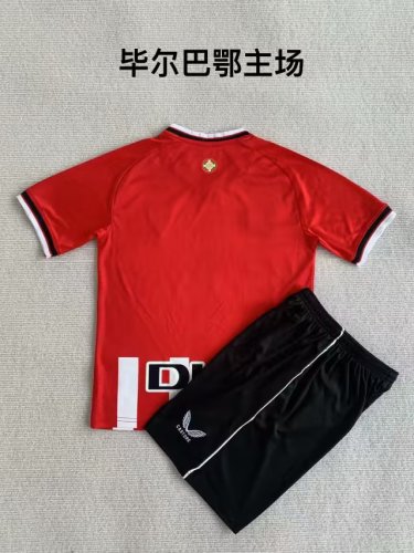 Adult Uniform 2023-2024 Athletic Bilbao Home Soccer Jersey Shorts