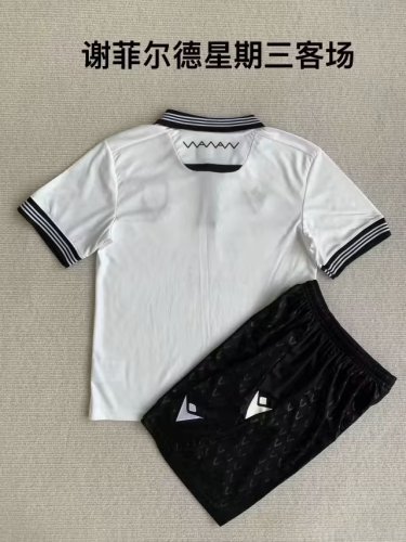 Adult Uniform 2023-2024 Sheffield Wednesday Away White Soccer Jersey Shorts