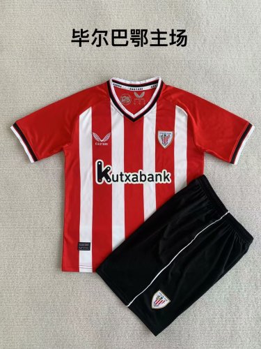 Adult Uniform 2023-2024 Athletic Bilbao Home Soccer Jersey Shorts