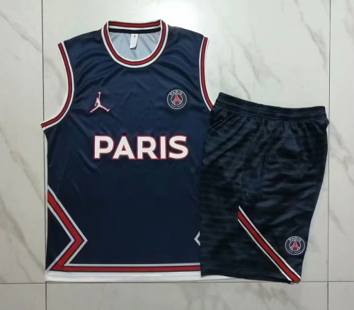 Adult Uniform 2023-2024 JD PSG Borland Soccer Training Vest and Shorts Paris Kit