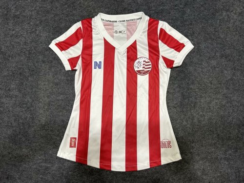 Women 2023-2024 Nautico Home Soccer Jersey Lady Football Shirt