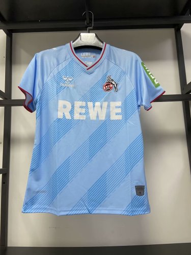 Fans Version 2023-2024 1. FC Köln Away Blue Soccer Jersey