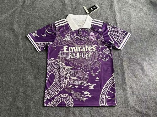 Real Camiseta de Futbol Fan Version 2023-2024 Real Madrid Purple Dragon Soccer Jersey