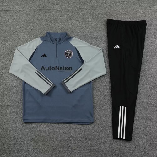 2023-2024 Inter Miami Grey Soccer Training Sweater and Pants