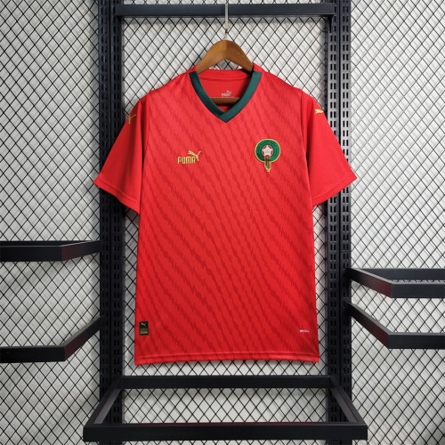 Fans Version 2023-2024 Morocco Home Soccer Jersey