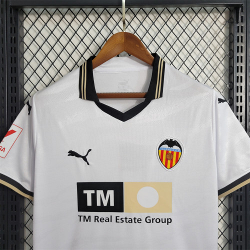 Fan Version 2023-2024 Valencia Home Soccer Jersey