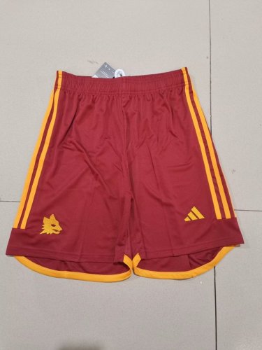 2023-2024 As Roma Home Soccer Shorts