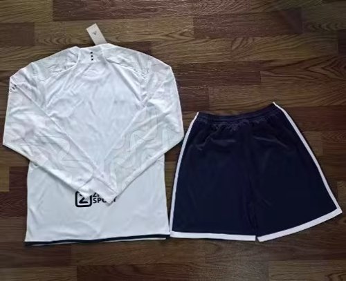 Long Sleeve Adult Uniform 2023-2024 Ajax Away Soccer Jersey Shorts