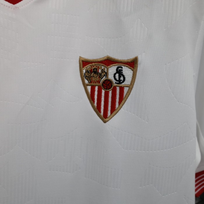 Fans Version 2023-2024 Sevilla Home Soccer Jersey