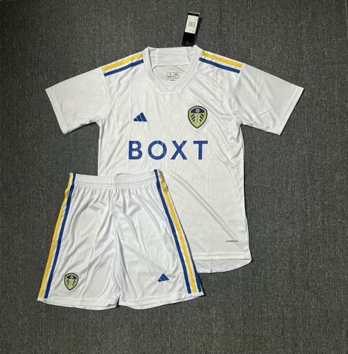 Adult Uniform 2023-2024 Leeds United Home Soccer Jersey Shorts