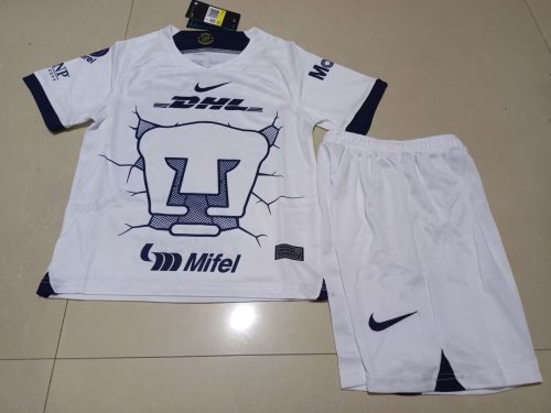 Youth Uniform Kids Kit 2023-2024 Pumas UNAM Mexiko Home Soccer Jersey Shorts