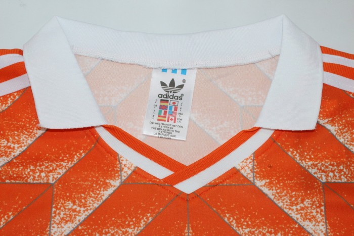 Long Sleeve Retro Jersey 1988 Netherlands Home Vintage Soccer Jersey Holland Football Shirt