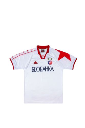 Retro Crvena zvezda Football Shirt 1995-1997 Vintage Red Star Belgrade Away White Soccer Jersey