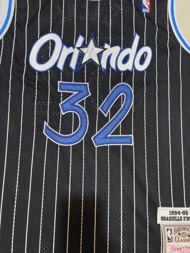 Mitchell&ness 1994-95 Orlando Magic Black Basketball Shirt 32 O'NEAL Classic NBA Jersey
