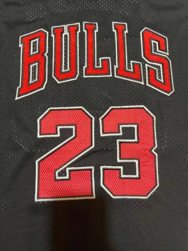 Mitchell&ness 1997-98 Chicago Bulls Black Basketball Shirt 23 JORDAN Classic NBA Jersey