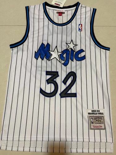 Mitchell&ness 1993-94 Orlando Magic White Basketball Shirt 32 O'NEAL Classic NBA Jersey