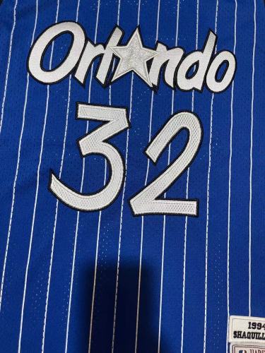 Mitchell&ness 1994-95 Orlando Magic Blue Basketball Shirt 32 O'NEAL Classic NBA Jersey