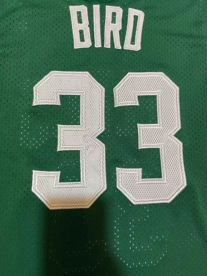 Mitchell&ness 1985-86 Boston Celtics Green Basketball Shirt 33 BIRD Classic NBA Jersey