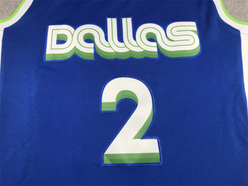 2023 City Edition Dallas Mavericks 2 IRVING Blue NBA Jersey Basketball Shirt