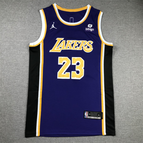 Los Angeles Lakers 23 JAMES Purple NBA Jersey Basketball Shirt