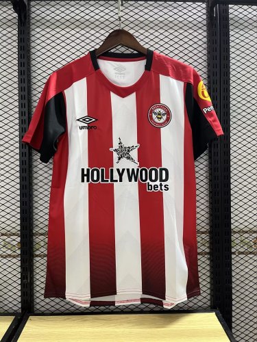 with Sponor Logo Fans Version 2023-2024 Brentford Home Football Shirt