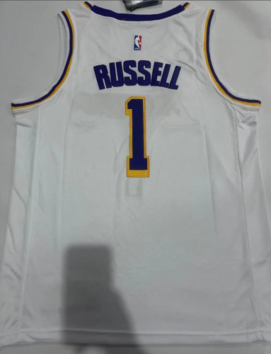 2023 NK Los Angeles Lakers 1 RUSSELL White NBA Jersey Basketball Shirt