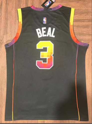 Phoenix Suns 3 BEAL Black NBA Jersey Basketball Shirt