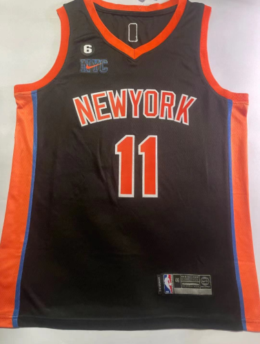 2023 New York Knicks 11 BRUNSON Black NBA Jersey Basketball Shirt