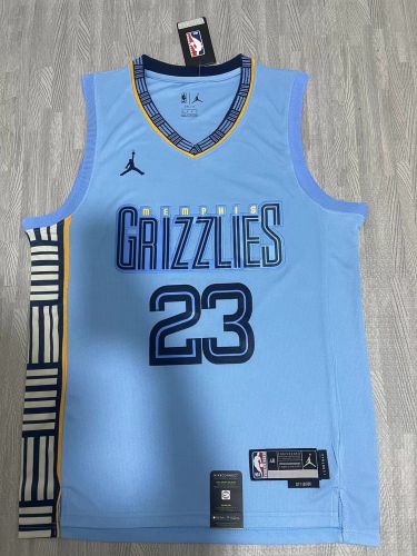 New Season Memphis Grizzlies 23 ROSE Blue NBA Jersey Basketball Shirt