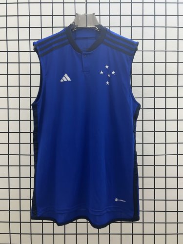 2023-2024 Cruzeiro Blue Soccer Training Vest