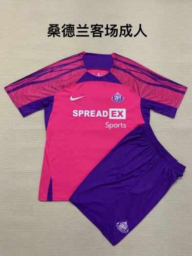 Adult Uniform 2023-2024 Sunderland Away Soccer Jersey Shorts
