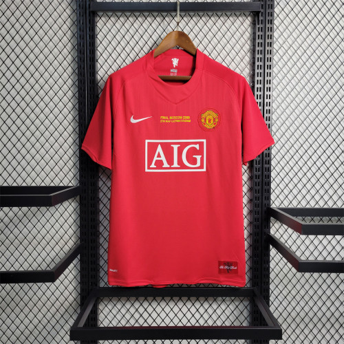 with Front Lettering Retro Jersey 2007-2008 Manchester United ROONEY 10 Home Soccer Jersey