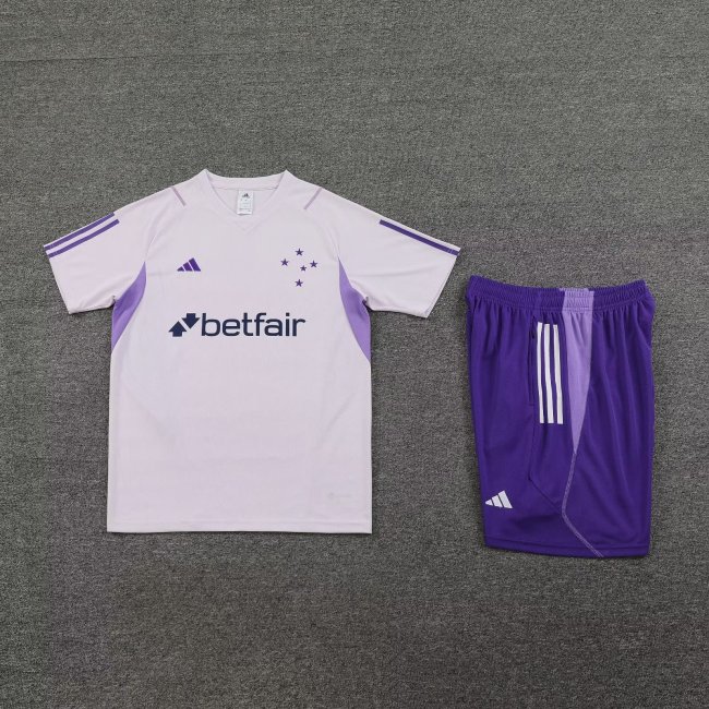 Adult Uniform 2023-2024 Cruzeiro Soccer Training Jersey Shorts