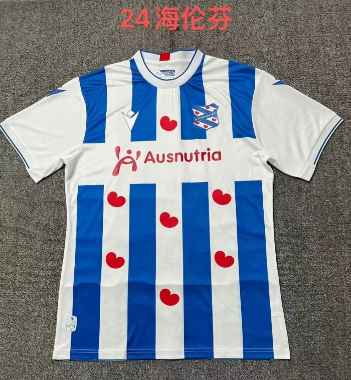 Fan Version 2023-2024 SC Heerenveen Home Soccer Jersey