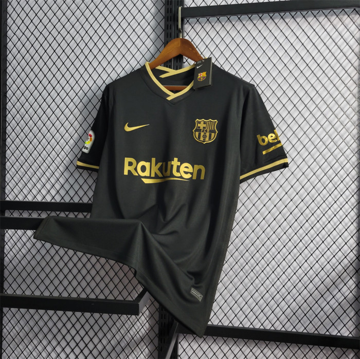 Retro Jersey 2020-2021 Barcelona Third Away Black Home Soccer Jersey Vintage Football Shirt