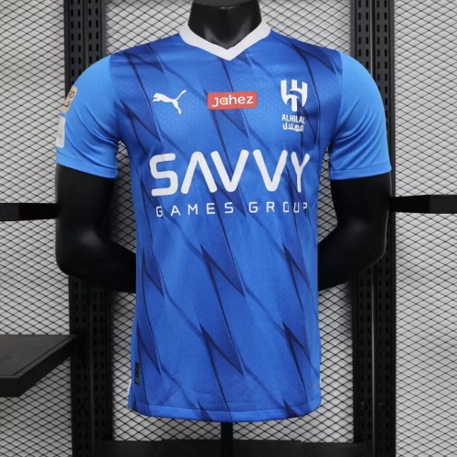 Player Version 2023-2024 Al-Hilal Saudi Home Soccer Jersey