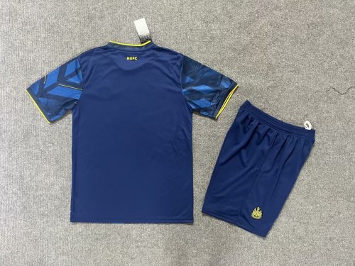 Adult Uniform 2023-2024 Newcastle United Third Away Blue Soccer Jersey Shorts