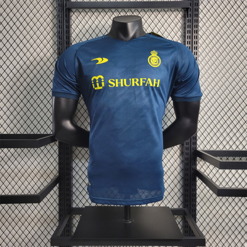 with Patch Player Version 2022-2023 Al Nassr Away Soccer Jersey