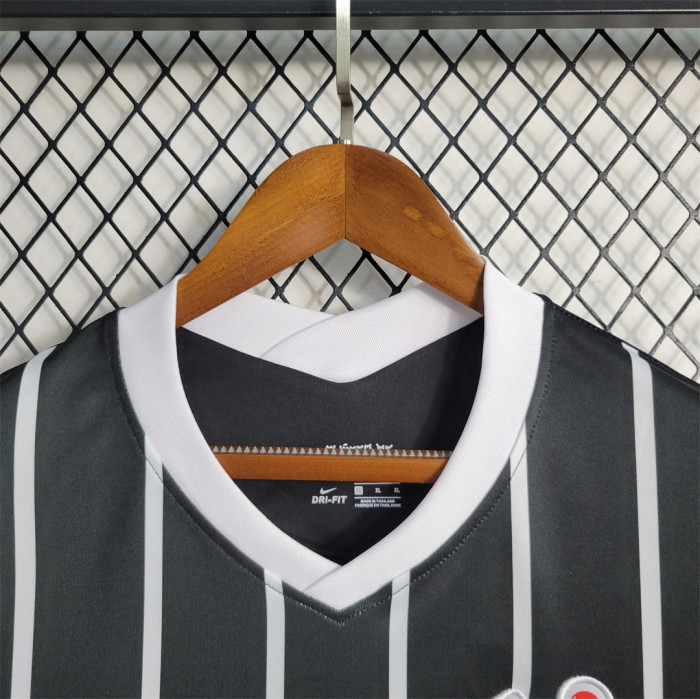 Retro Camisetas de Futbol 2021-2022 Corinthians Away Black Soccer Jersey Vintage Football Shirt