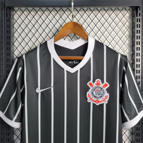 Retro Camisetas de Futbol 2021-2022 Corinthians Away Black Soccer Jersey Vintage Football Shirt
