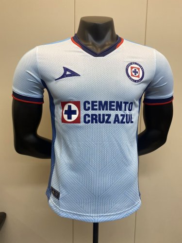 Player Version 2023-2024 Cruz Azul Away Blue Soccer Jersey