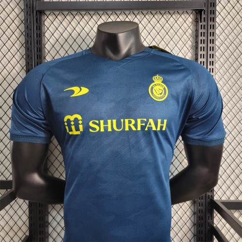 with Patch Player Version 2022-2023 Al Nassr Away Soccer Jersey