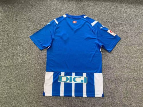 Fan Version 2023-2024 Deportivo Alaves Home Soccer Jersey