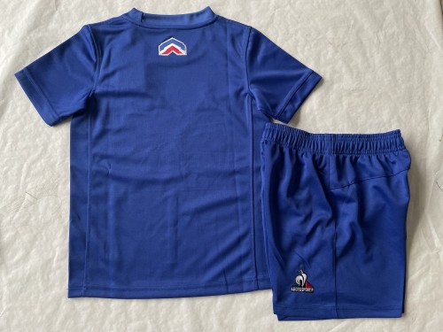 Youth 2023 France Home Rugby Jersey Shorts Kids Kit Child Set