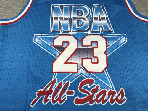 Mitchell&ness 1991 All Star Blue Basketball Shirt 23 JORDAN Classic NBA Jersey