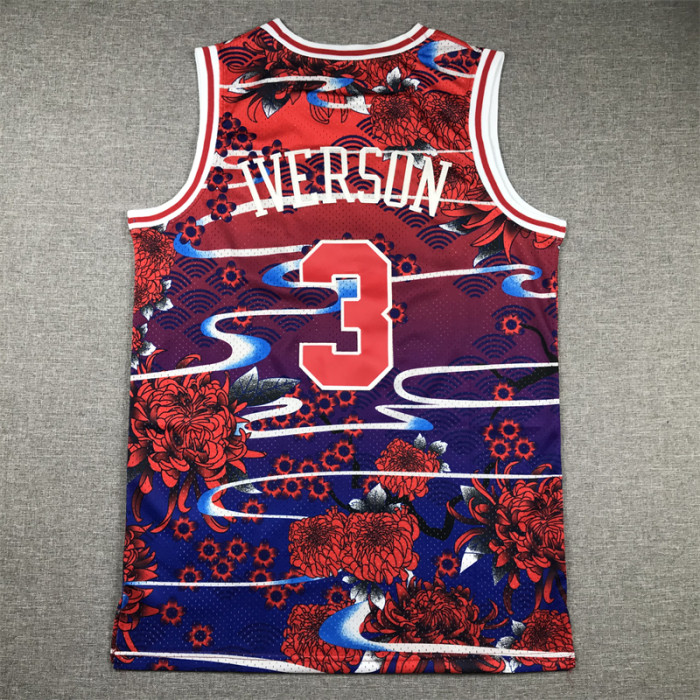 Mitchell&ness 1996-97 Philadelphia 76ers Rabbit Edition Basketball Shirt 3 IVERSON Classic NBA Jersey