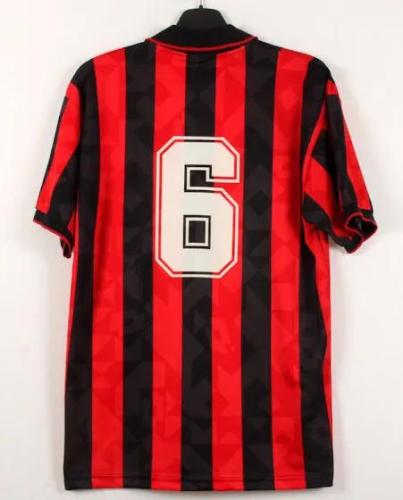 Retro Jersey 1993-1994 AC Milan Home Soccer Jersey