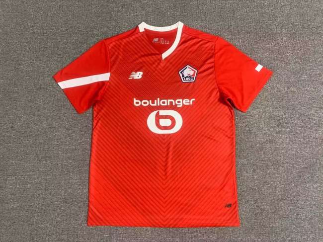 Fans Version 2023-2024 Lille Home Soccer Jersey Football Shirt