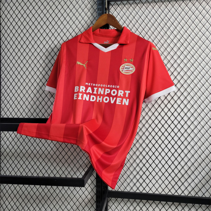 Fan Version 2023-2024 PSV Eindhoven Home Soccer Jersey